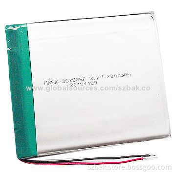Li-Po battery, 3.7v, 2900mAh lithium battery， with certificate， high quality， OEM welcomed